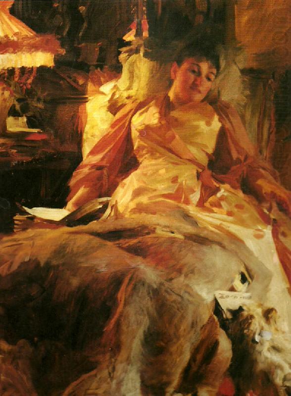 etude eclairage, Anders Zorn